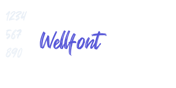 Wellfont font free