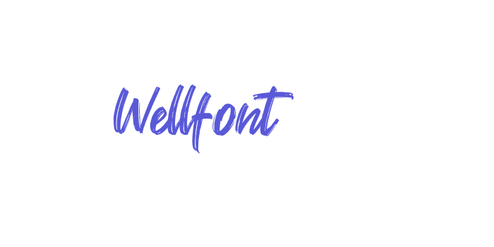 Wellfont Font Download