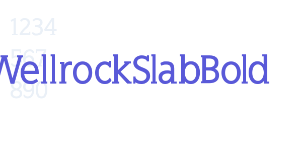 WellrockSlabBold font free