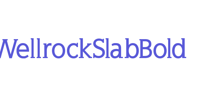 WellrockSlabBold Font Download