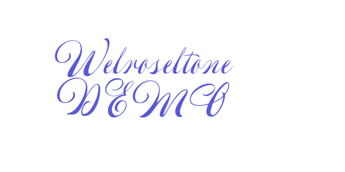 Welroseltone DEMO Font Download