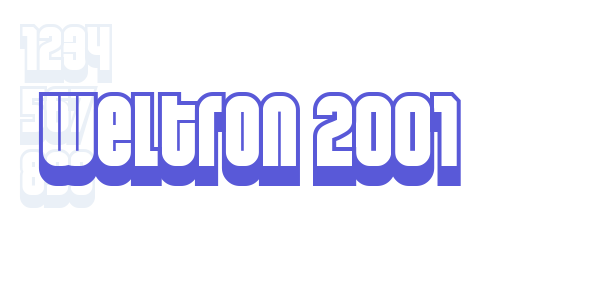 Weltron 2001 font free