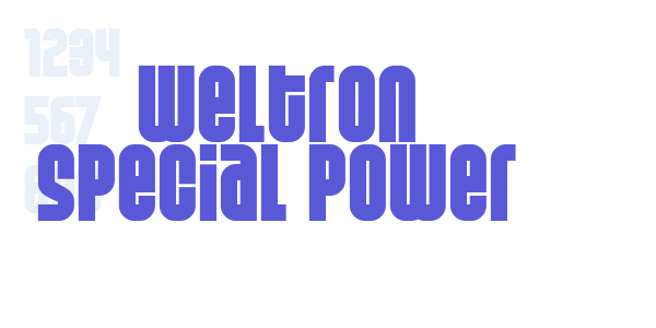 Weltron Special Power font free