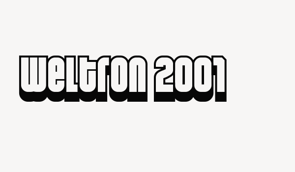 Weltron 2001 Font