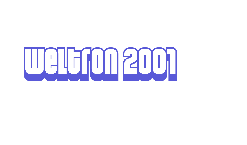 Weltron 2001 Font