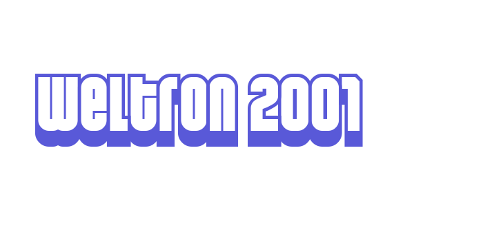 Weltron 2001 Font Download