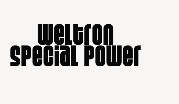 Weltron Special Power Font