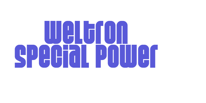 Weltron Special Power Font Download