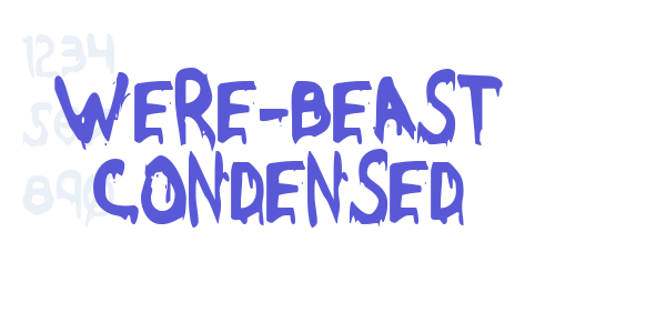 Were-Beast Condensed font free