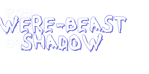 Were-Beast Shadow font free