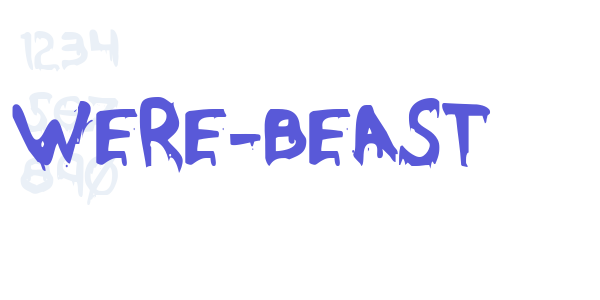 Were-Beast font free