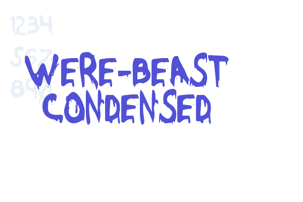 Were-Beast Condensed Font Download