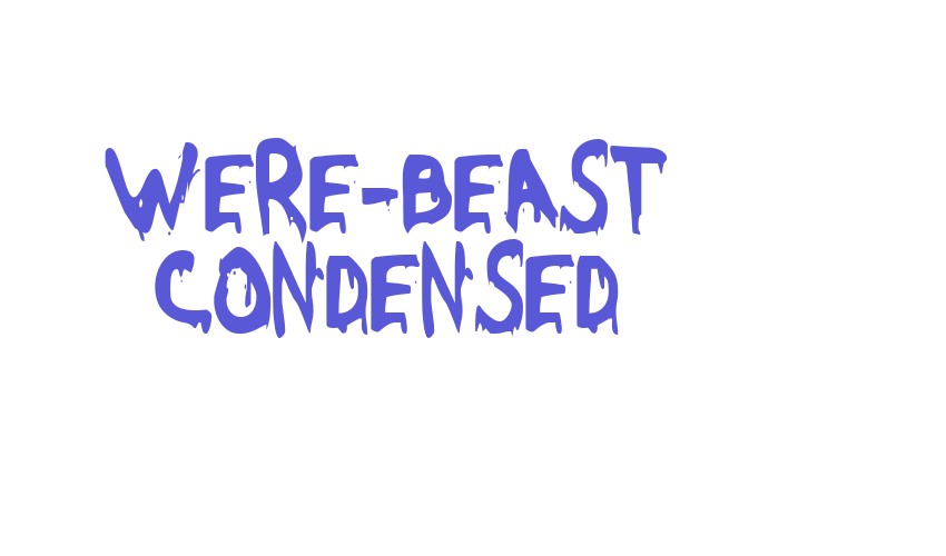 Were-Beast Condensed Font Download