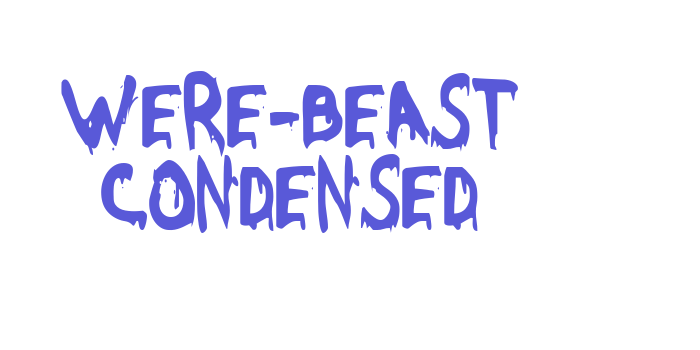 Were-Beast Condensed Font Download