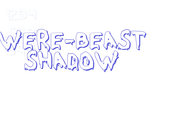 Were-Beast Shadow Font Download