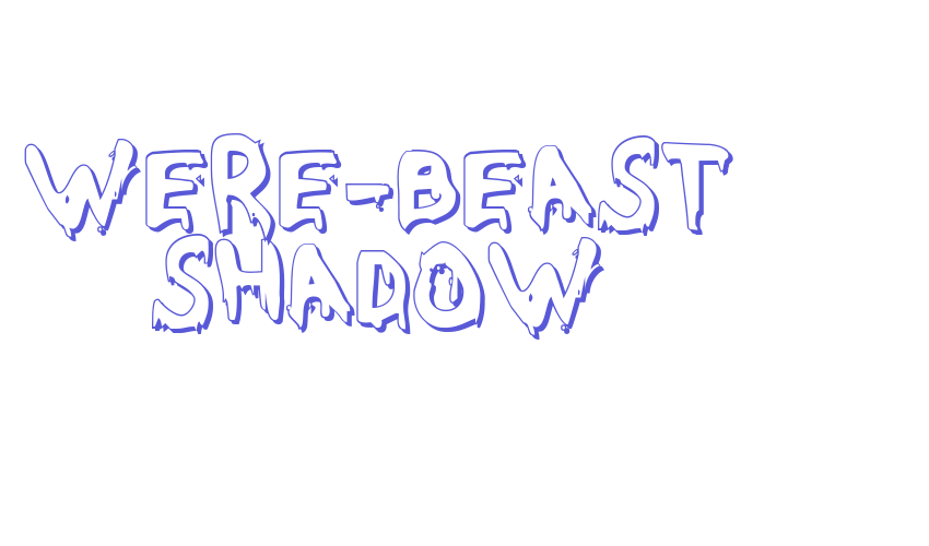 Were-Beast Shadow Font Download