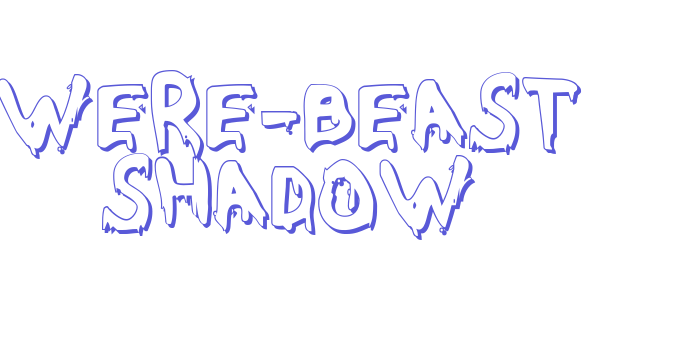 Were-Beast Shadow Font Download