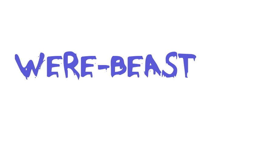 Were-Beast Font Download