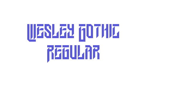 Wesley Gothic Regular font free