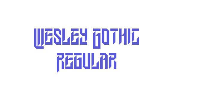 Wesley Gothic Regular Font Download