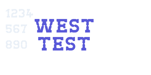 West Test font free