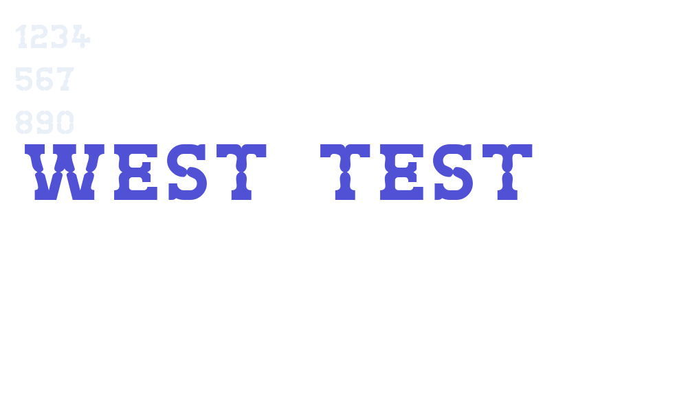 West Test-font-download