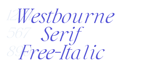 Westbourne Serif Free-Italic-font-download