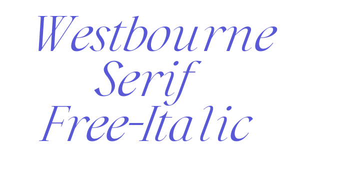 Westbourne Serif Free-Italic Font