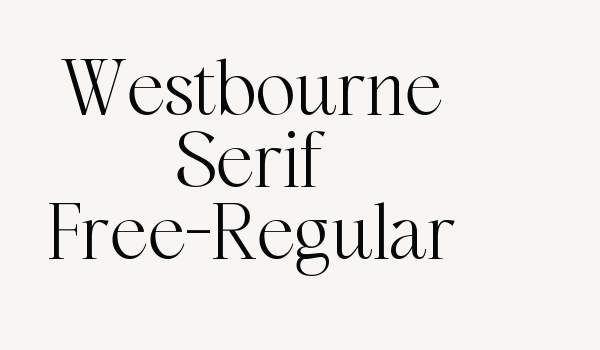 Westbourne Serif Free-Regular Font