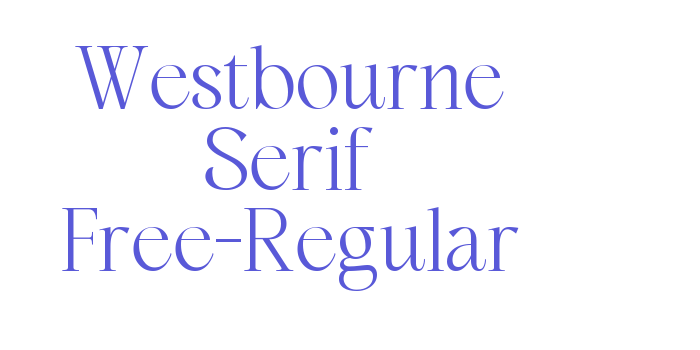 Westbourne Serif Free-Regular Font Download