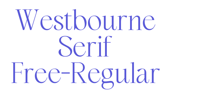 Westbourne Serif Free-Regular Font