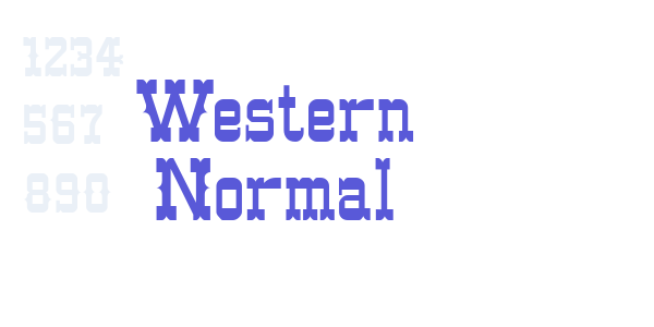 Western Normal font free