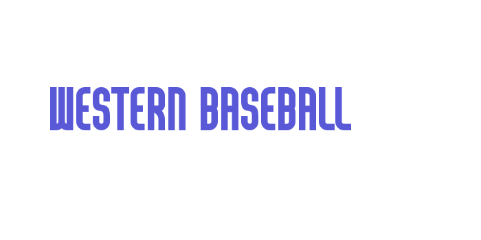 Western Baseball Font Download