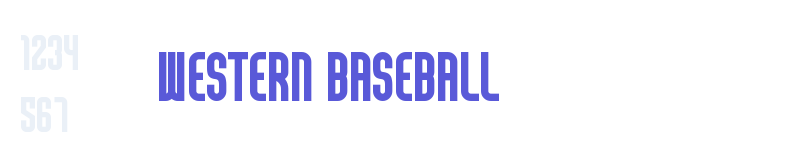 Western Baseball-related font