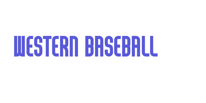 Western Baseball Font