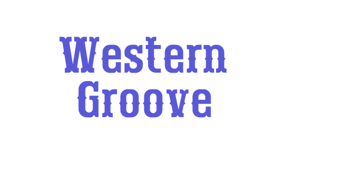 Western Groove Font