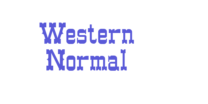 Western Normal Font