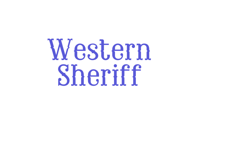 Western Sheriff Font Download