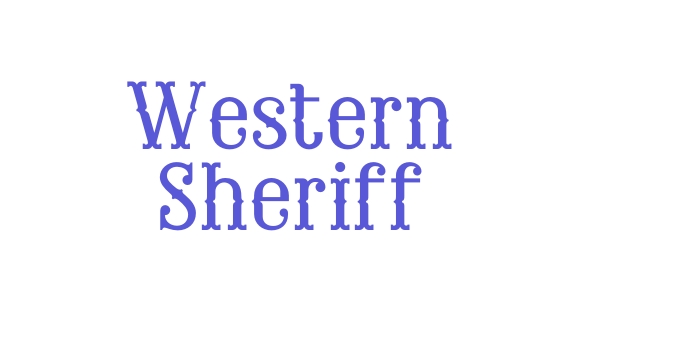 Western Sheriff Font Download