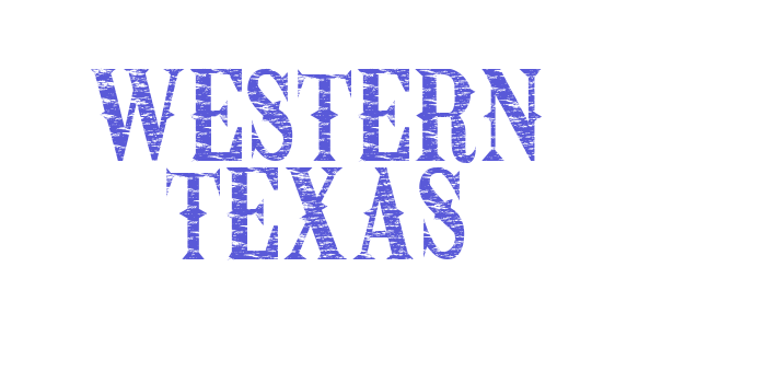 Western Texas Font