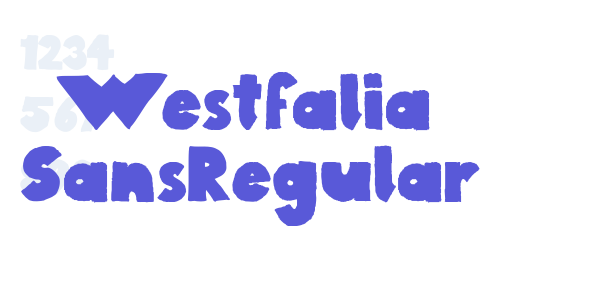 Westfalia SansRegular font free