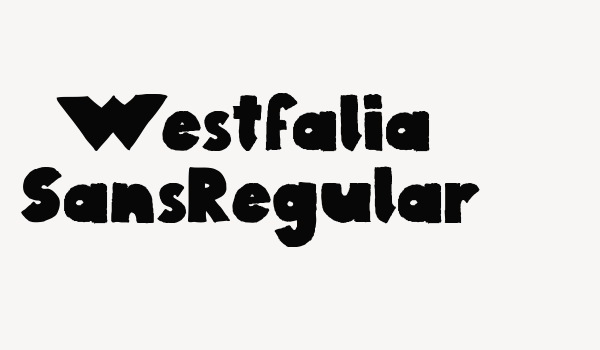 Westfalia SansRegular Font