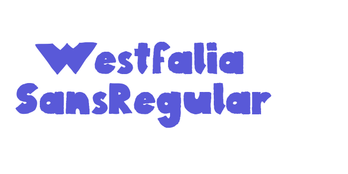 Westfalia SansRegular Font Download