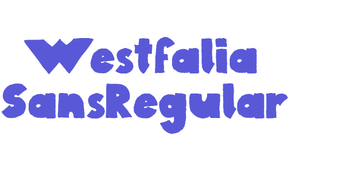 Westfalia SansRegular Font