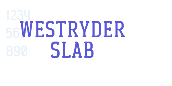 Westryder slab font free