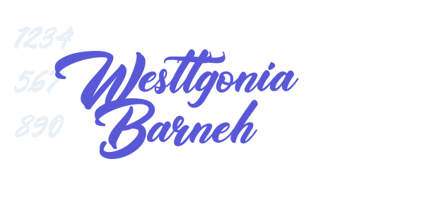 Westtgonia Barneh font free