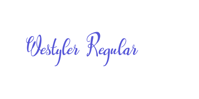 Westyler Regular Font