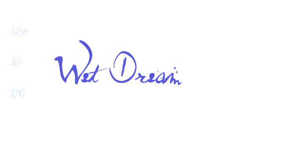 Wet Dream font free