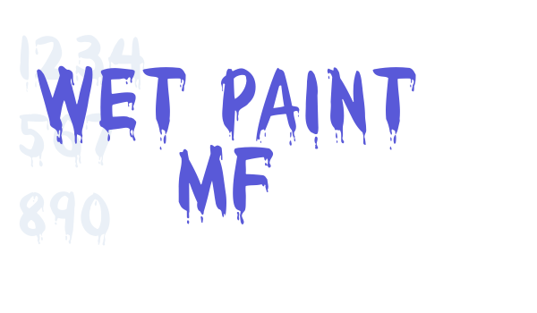 Wet Paint MF Font