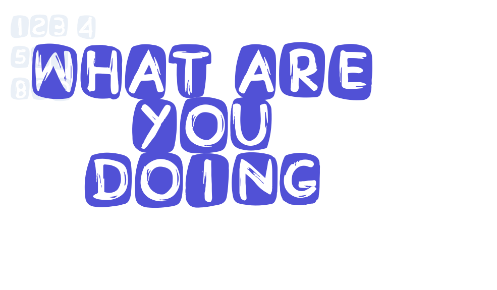 What Are You Doing-font-download